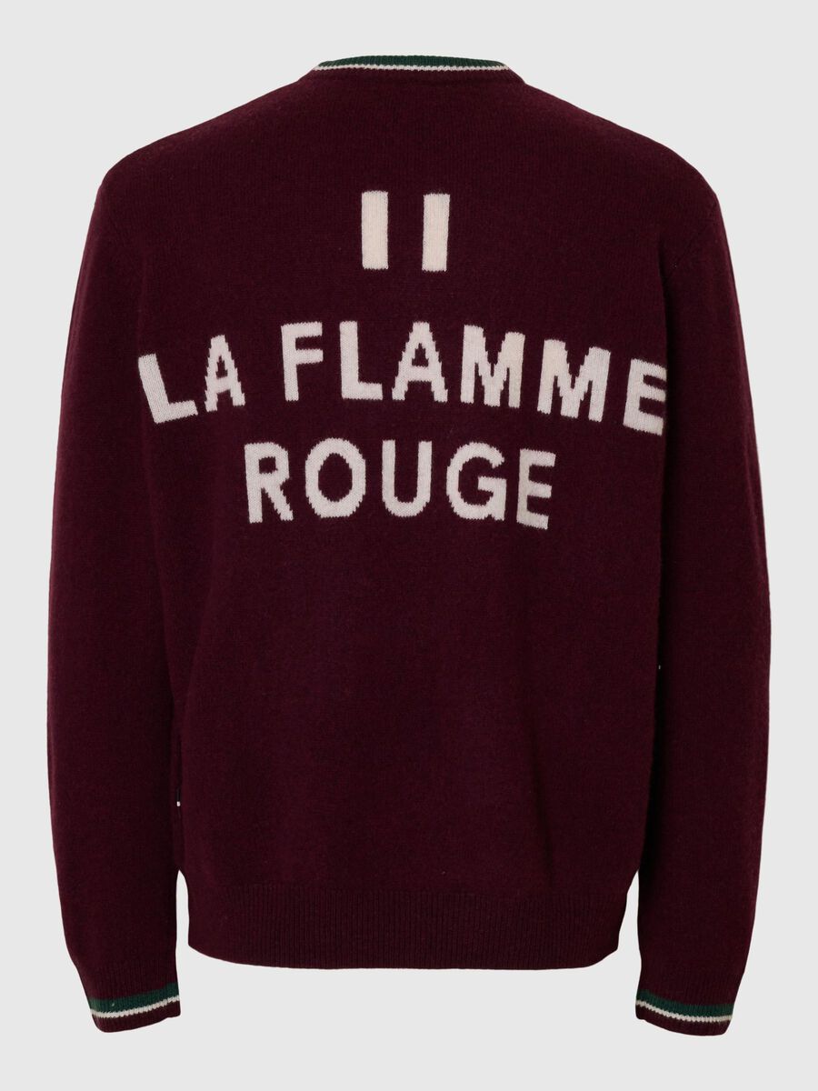 Carousel image - REGULAR FIT KNITTED PULLOVER, Loganberry | 6