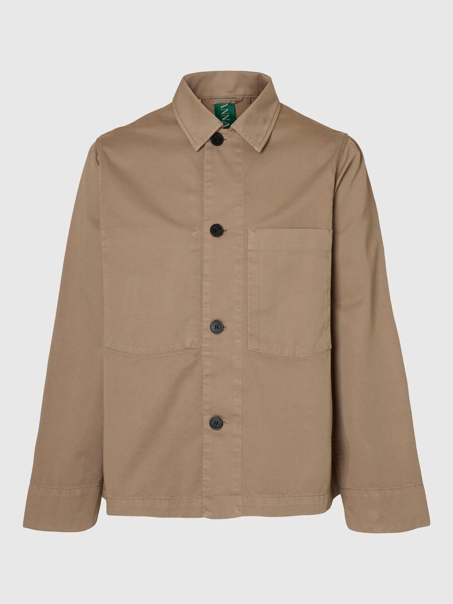 Carousel image - RELAXED FIT OVERSHIRT, Weathered Teak | 3