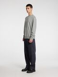 Selected REGULAR FIT  KNITTED PULLOVER, Light Grey Melange, highres - 16097167_LightGreyMelange_008.jpg
