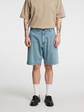 Selected LOOSE FIT SELVEDGE DENIM SHORTS, Light Blue, highres - 16097586_LightBlue_003.jpg