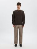 Product image thumbnail - MERINO WOOL PULLOVER, Black Coffee | 1