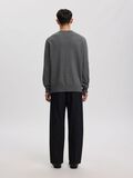 Product image thumbnail - COTTON CREWNECK JUMPER, Dark Grey | 4