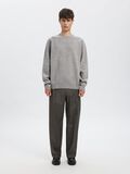 Product image thumbnail - MERINO WOOL PULLOVER, Medium Grey Melange | 1