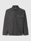 Product image thumbnail - LONG SLEEVED OVERSHIRT, Light Grey Denim | 3