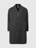 Product image thumbnail - WOOL BLEND COAT, Grey Melange | 3