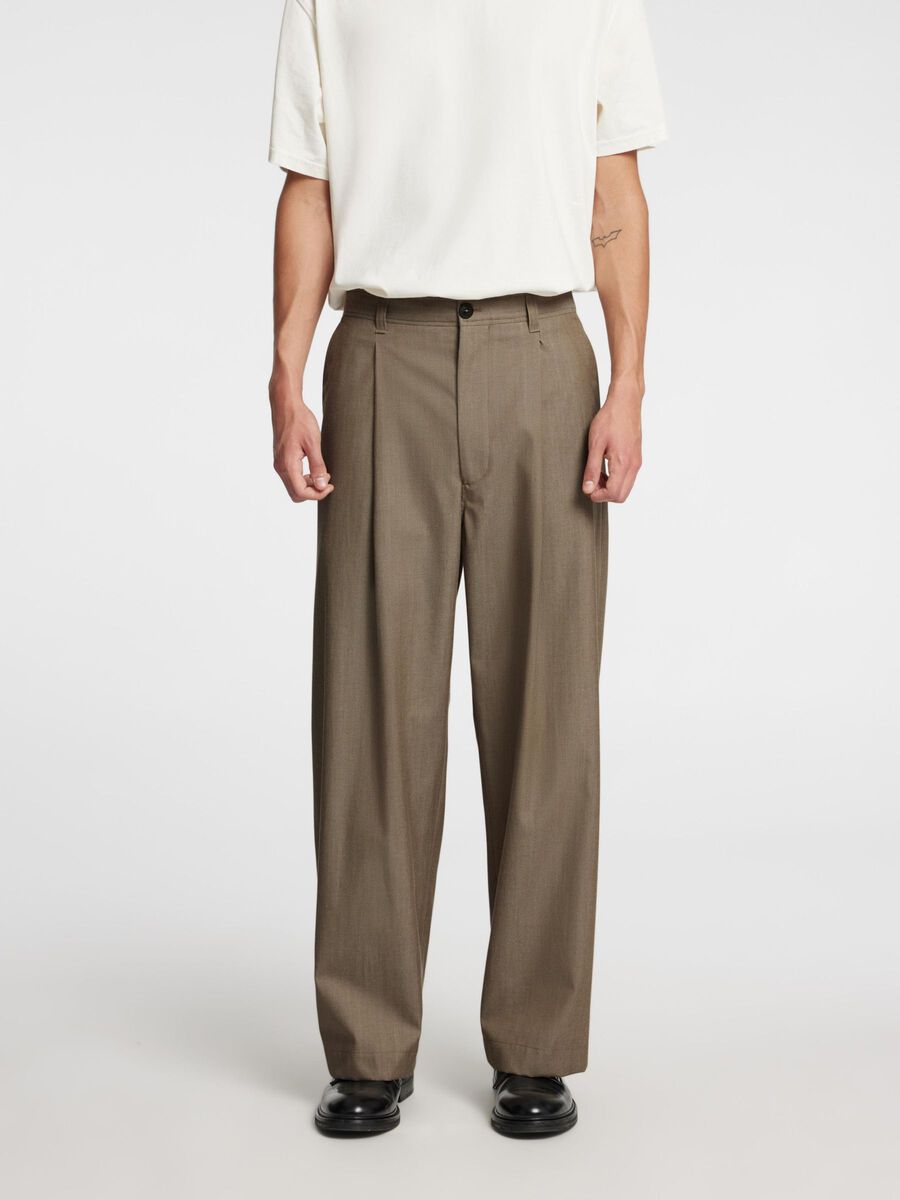 Carousel image - RELAXED FIT TROUSERS, Brindle | 6