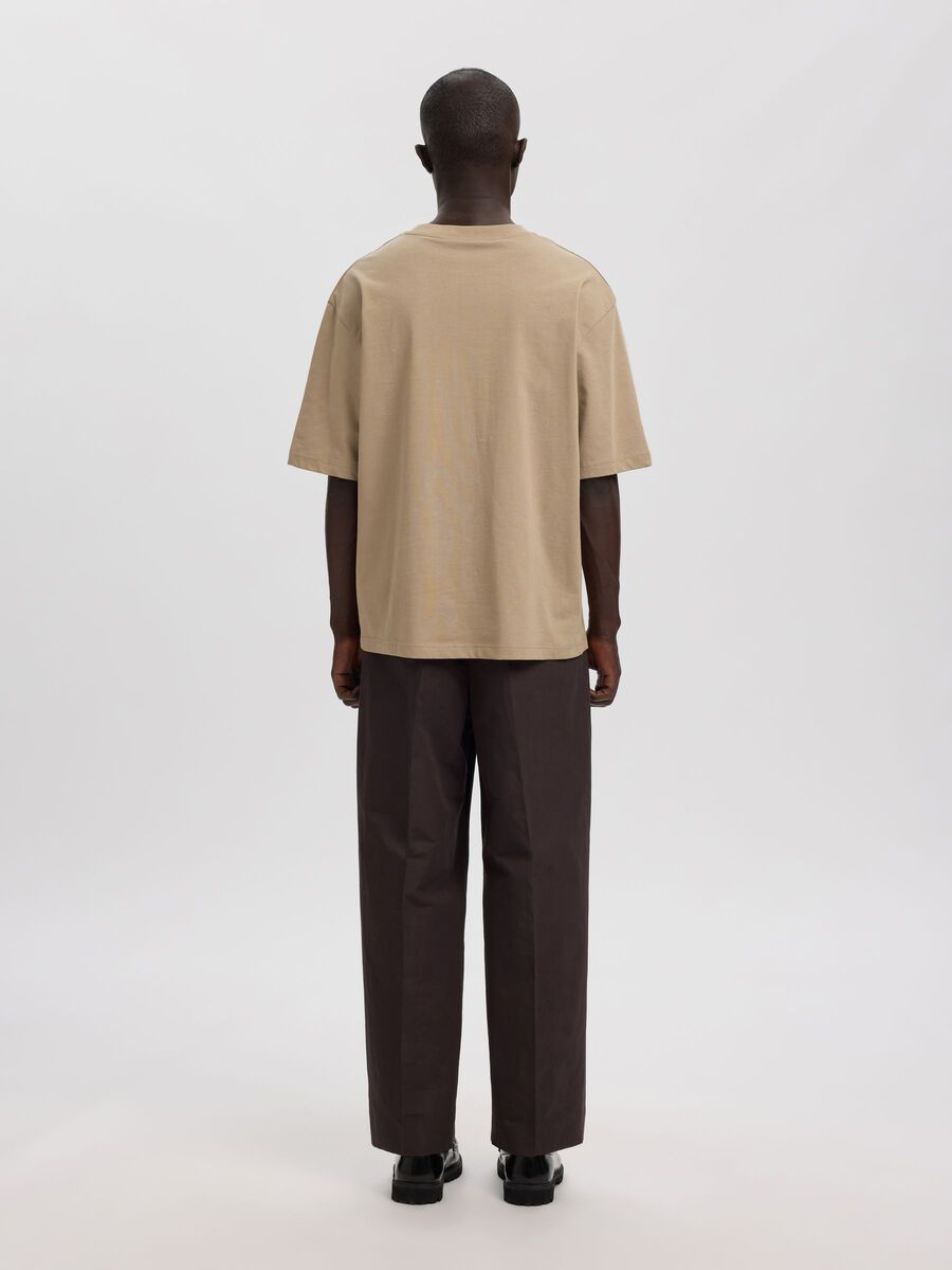 Carousel image - PLEATED LINEN-BLEND TROUSERS, Licorice | 4