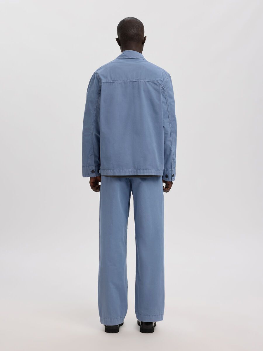 Carousel image - BOXY FIT OVERSHIRT, Dusty Blue | 4