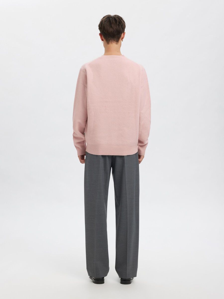 Carousel image - MERINO WOOL PULLOVER, Barely Pink | 4
