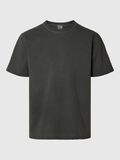 Selected SHORT SLEEVED T-SHIRT, Black Onyx, highres - 16096872_BlackOnyx_001.jpg