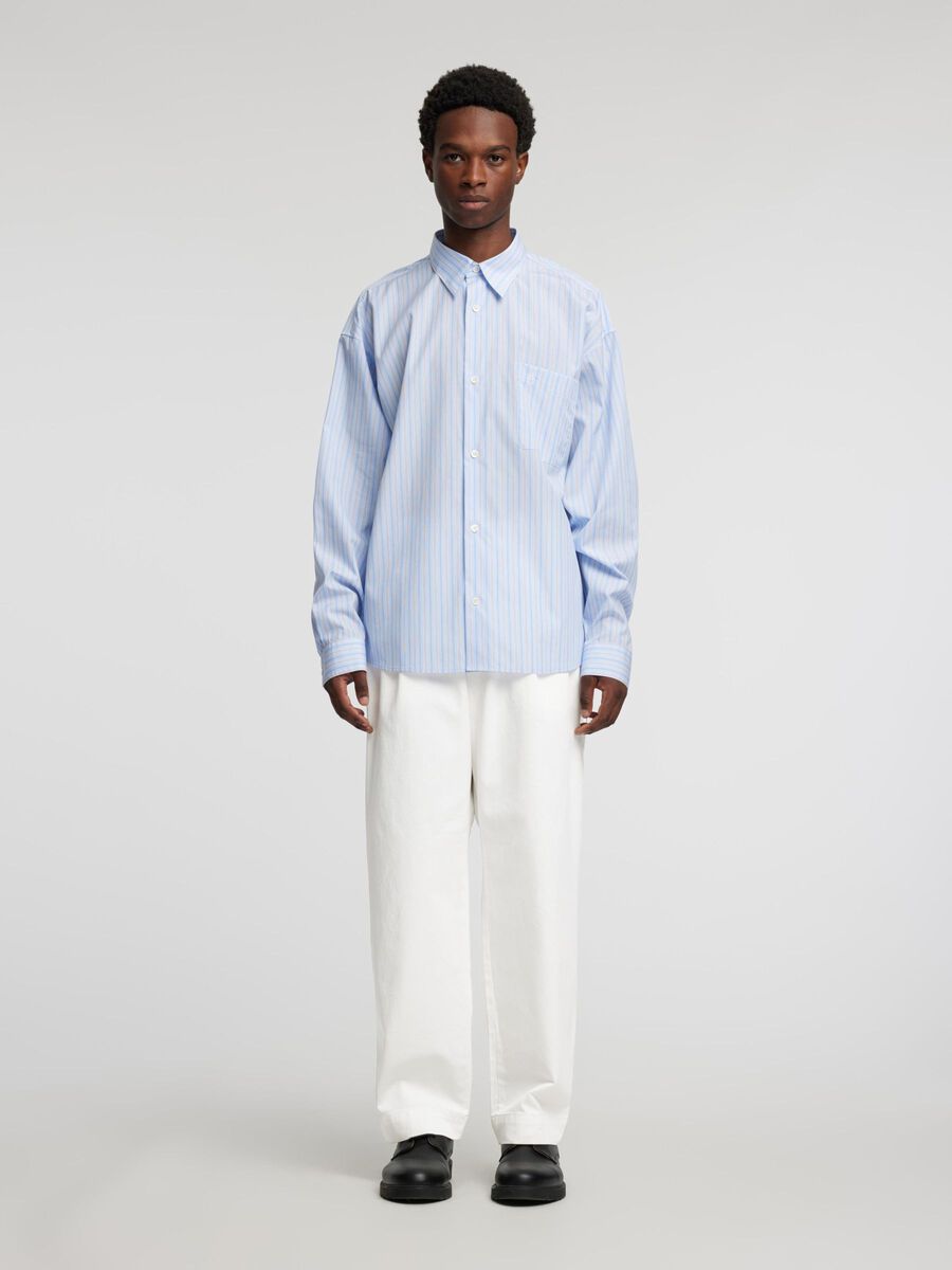 Selected LOOSE FIT COTTON TROUSERS, White, highres - 16094913_White_005.jpg