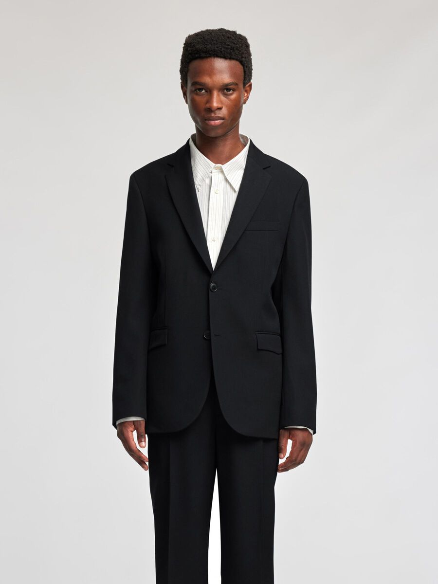 Selected REGULAR FIT BLAZER, Black, highres - 16095647_Black_003.jpg