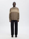 Product image thumbnail - REGULAR FIT KNITTED PULLOVER, Brownie | 4