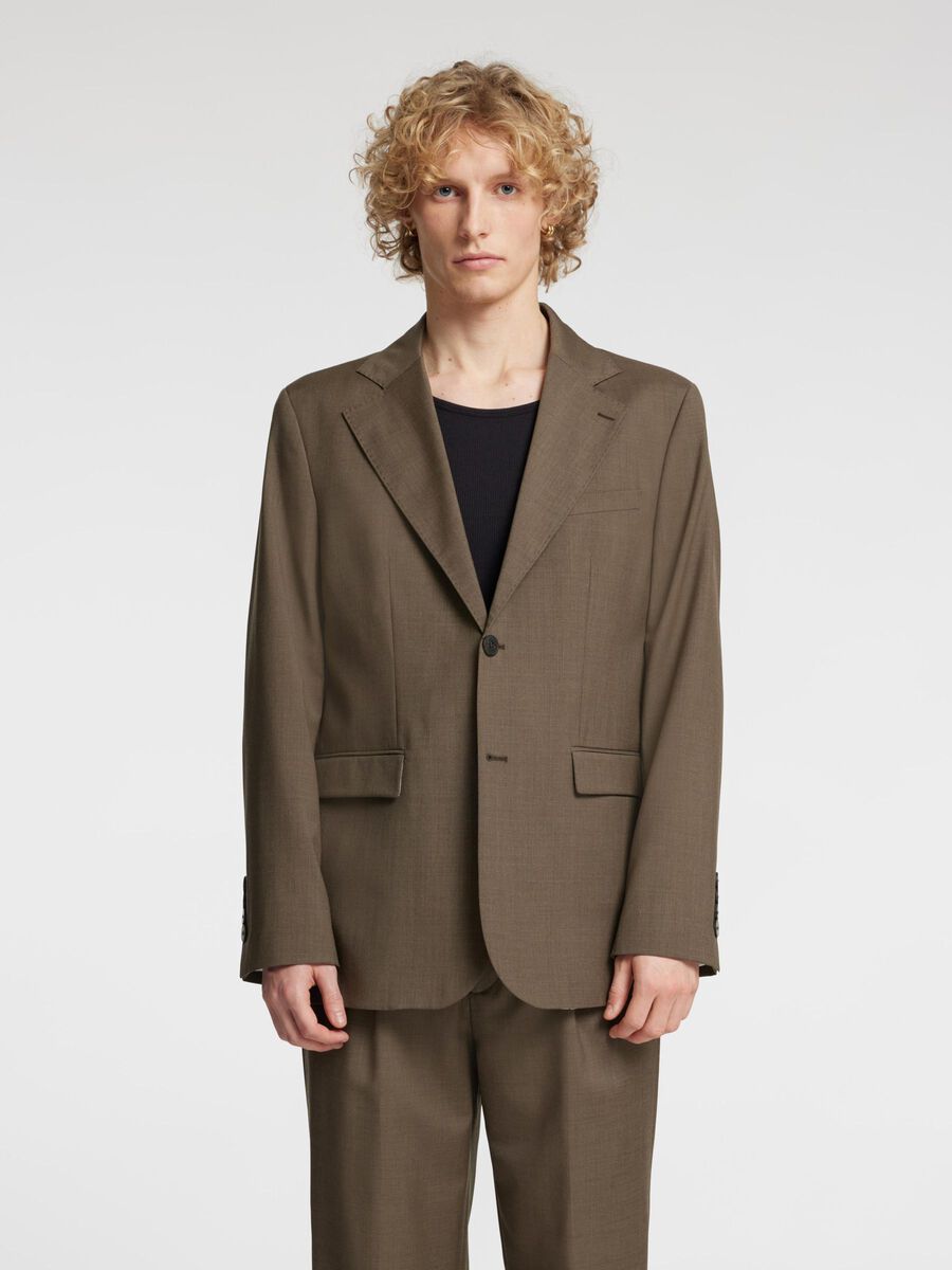 Selected RELAXED FIT WOOL BLAZER, Brindle, highres - 16096758_Brindle_003.jpg