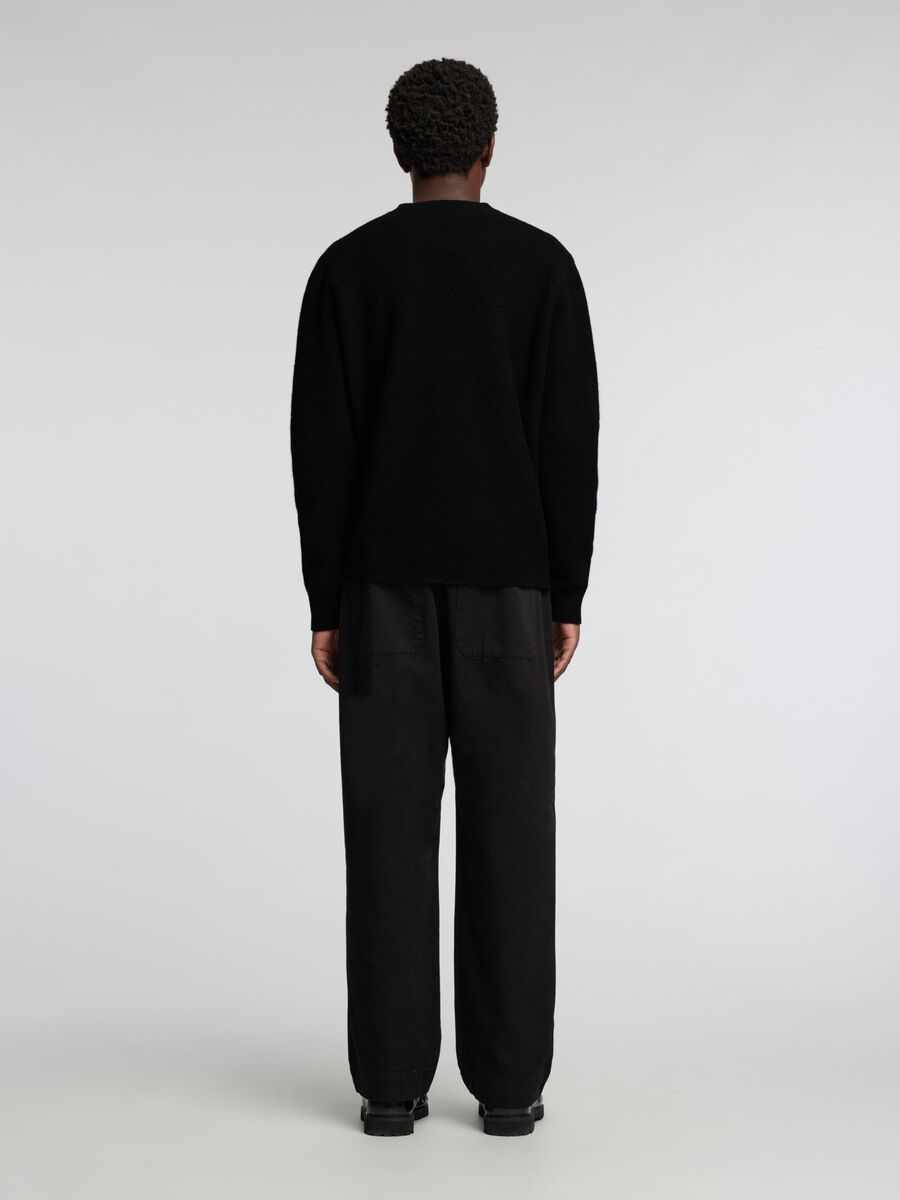 Carousel image - MERINO WOOL PULLOVER, Black | 4