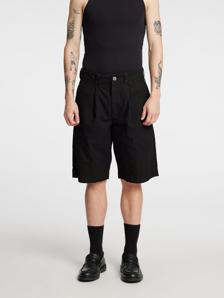 Selected LOOSE FIT SHORTS, Black, highres - 16097588_Black_003.jpg