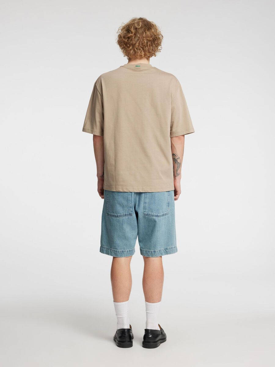 Carousel image - SELVEDGE DENIM SHORTS, Light Blue | 4