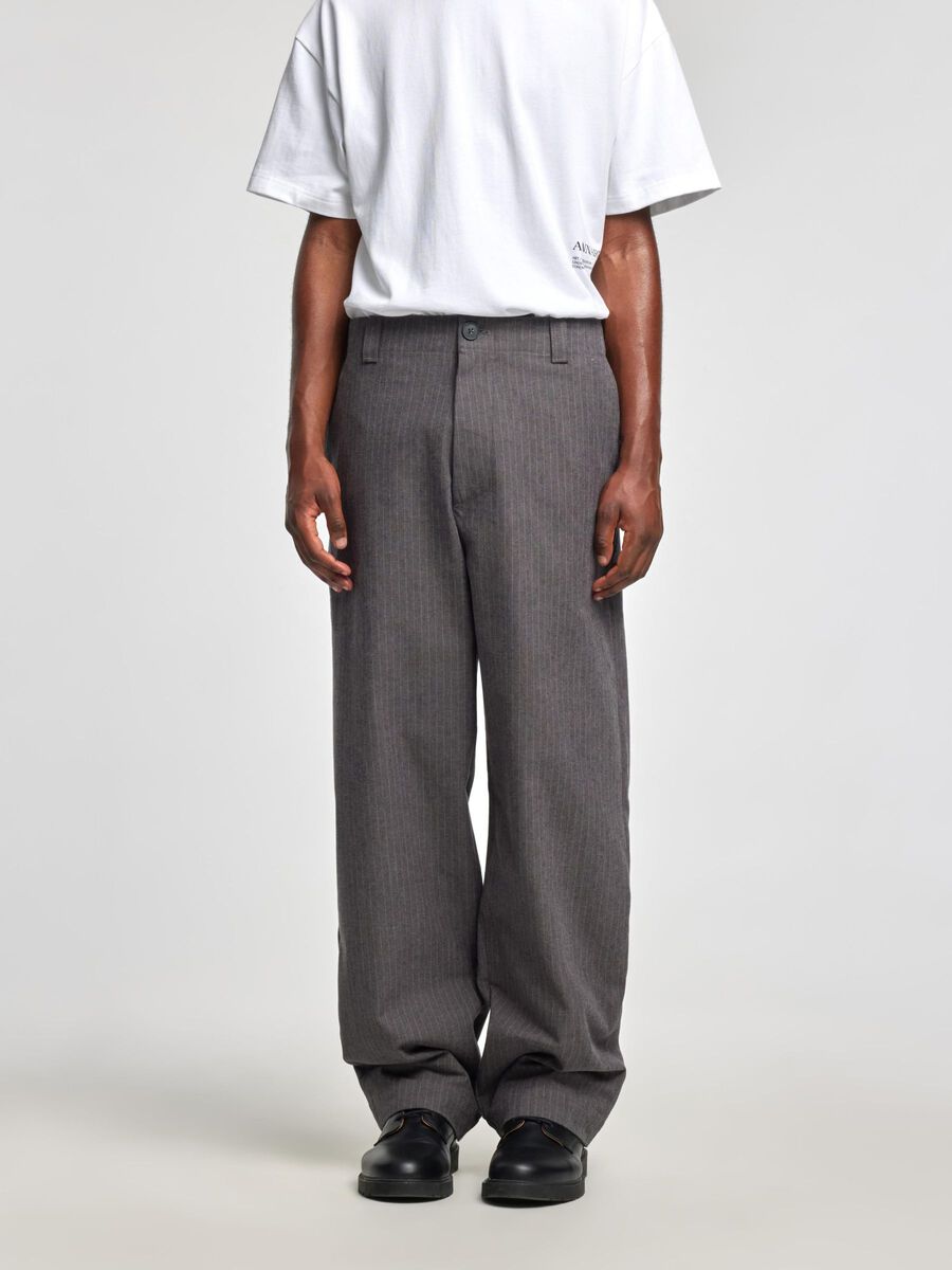 Selected LOOSE FIT TROUSERS, Dark Gull Gray, highres - 16097164_DarkGullGray_003.jpg