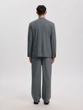 Product image thumbnail - WOOL BLEND LOOSE-FIT TROUSERS, Light Grey Melange | 4