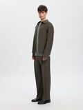 Product image thumbnail - RELAXED FIT WOOL OVERSHIRT, Major Brown | 5