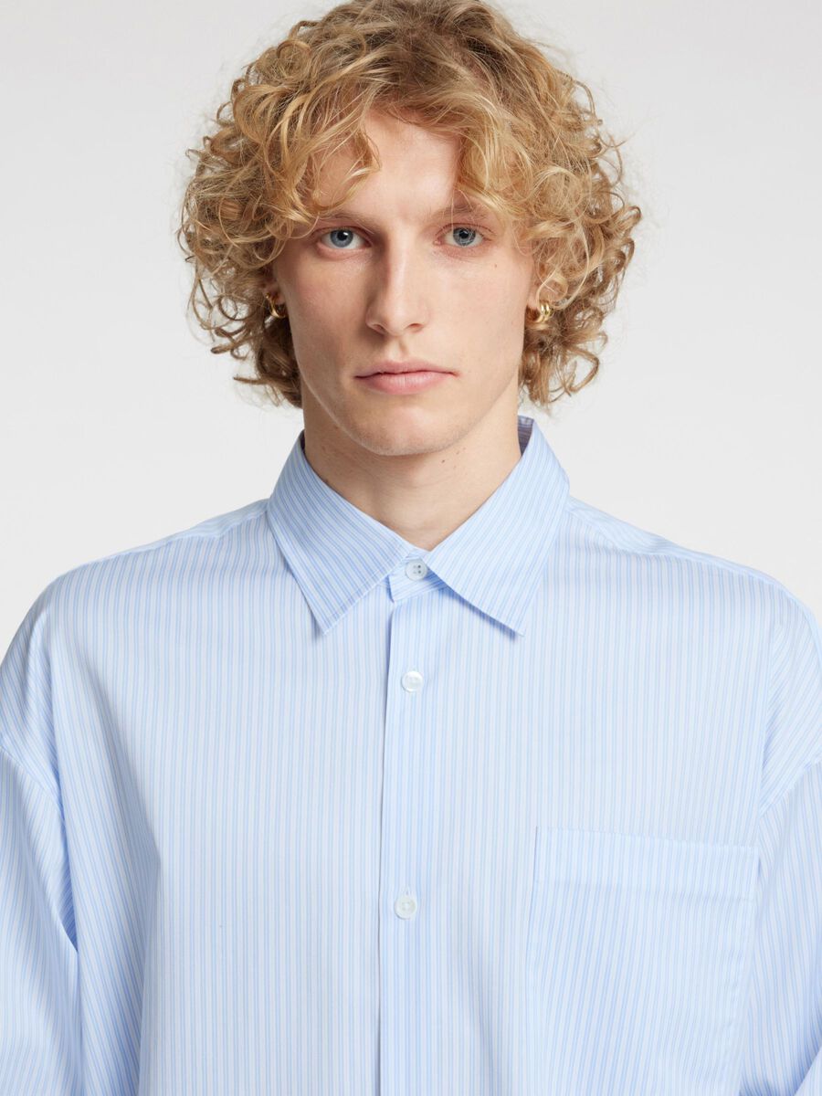 Carousel image - RELAXED FIT SHIRT, Cashmere Blue | 6