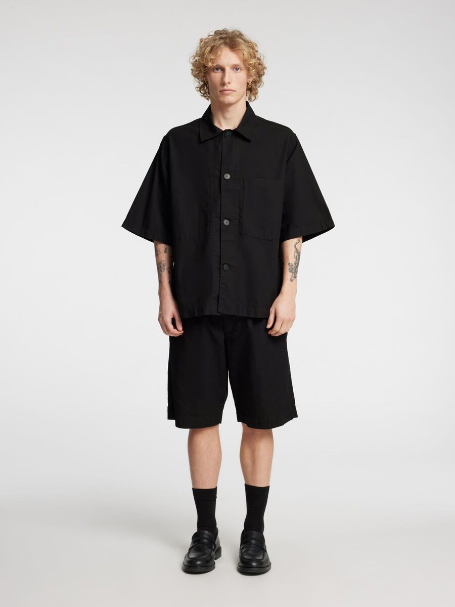 Selected LOOSE FIT SHORTS, Black, highres - 16097588_Black_005.jpg