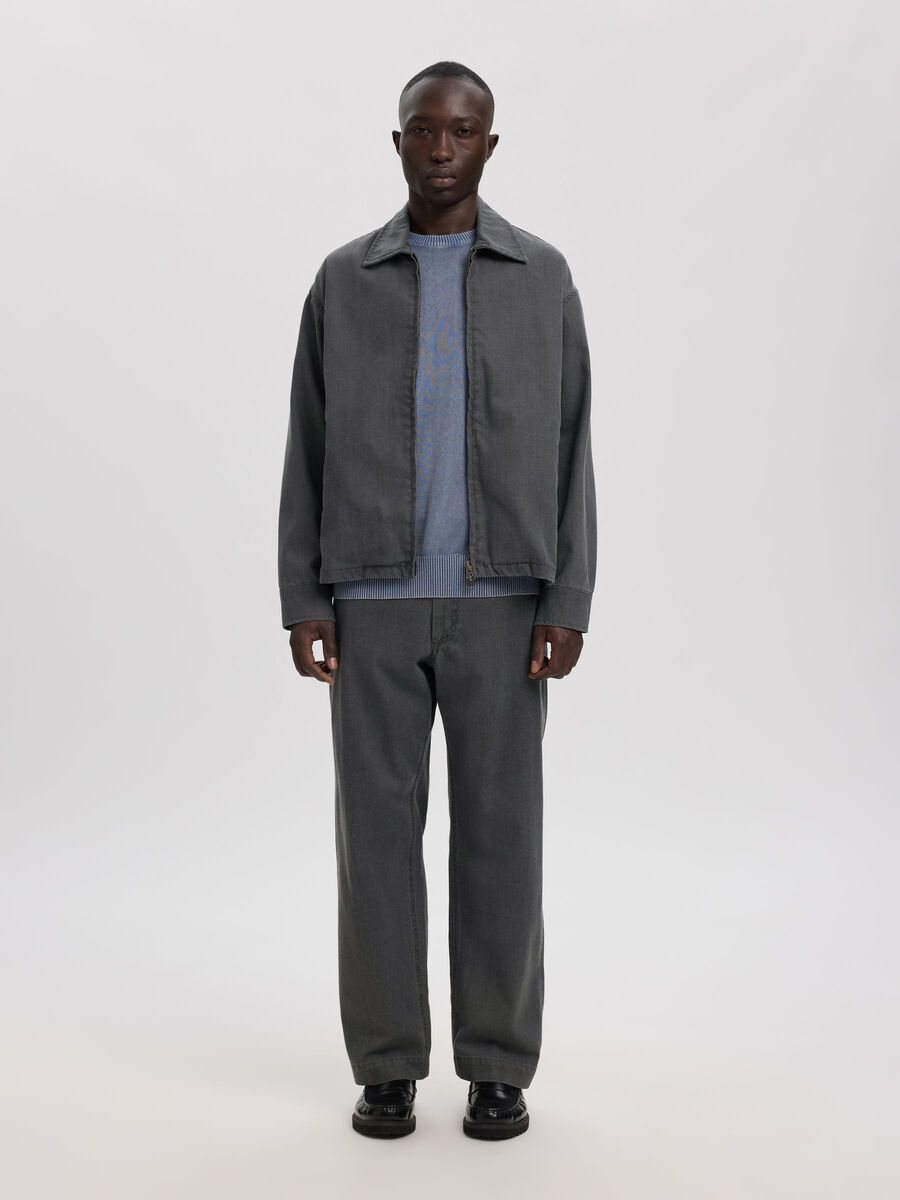 Product tile image - SELVEDGE DENIM LOOSE-FIT JEANS, Light Grey Denim | 16100545_LightGreyDenim