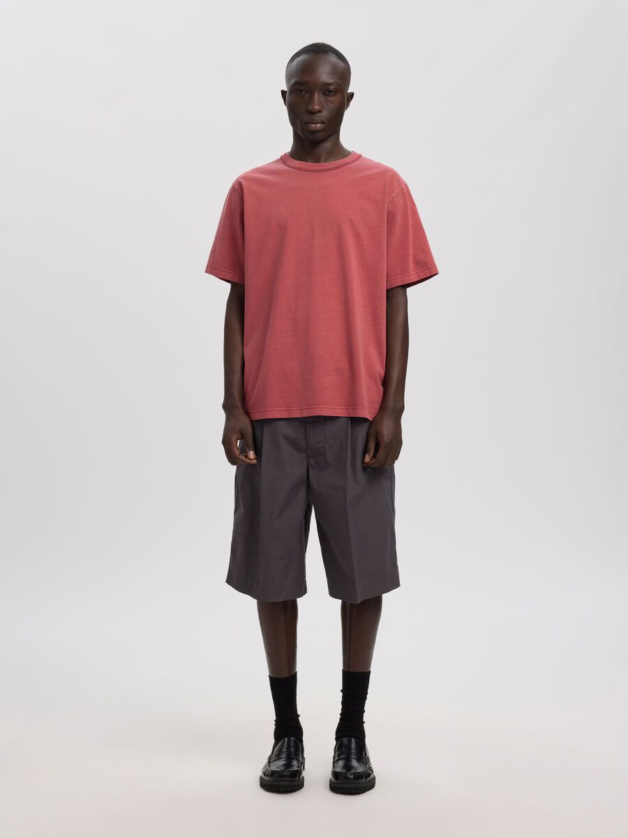 Product tile image SHORT SLEEVED CREWNECK T-SHIRT, Syrah 16096872_Syrah