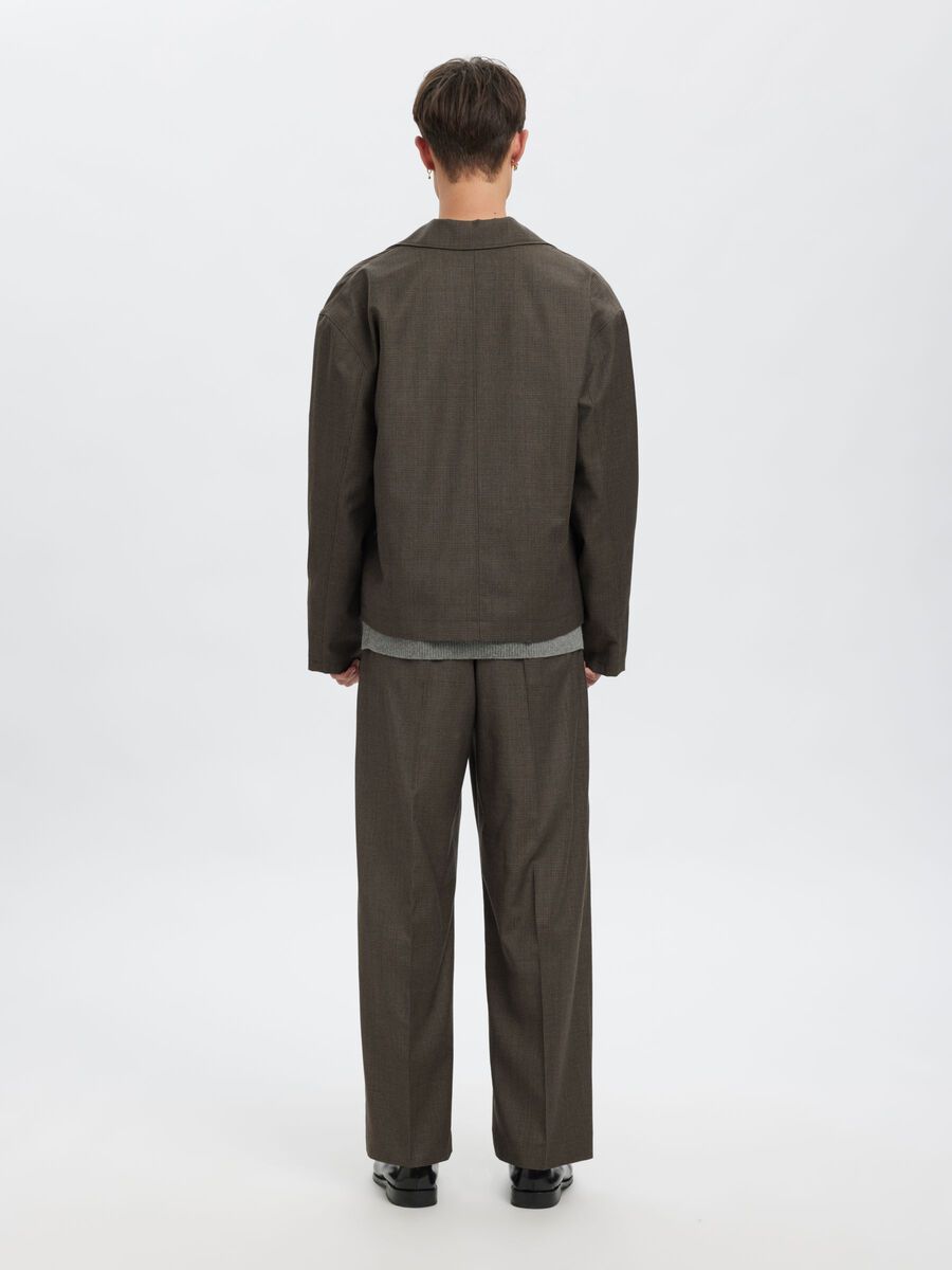 Carousel image - RELAXED FIT WOOL OVERSHIRT, Major Brown | 2