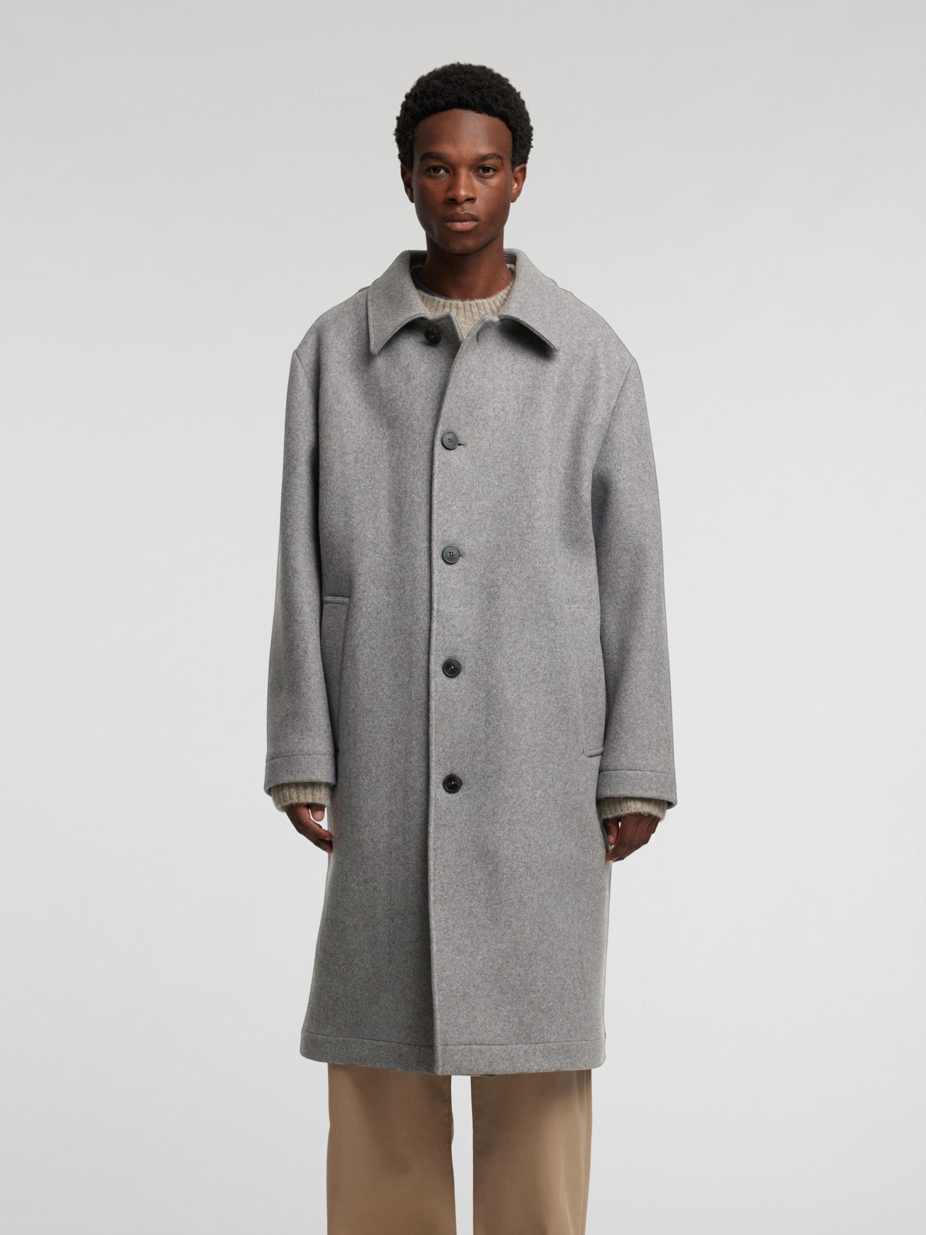 Wool overcoat grey outlet