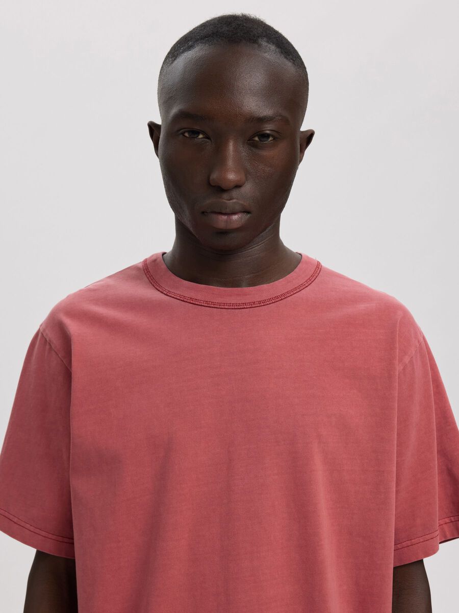 Carousel image 7 SHORT SLEEVED CREWNECK T-SHIRT, Syrah