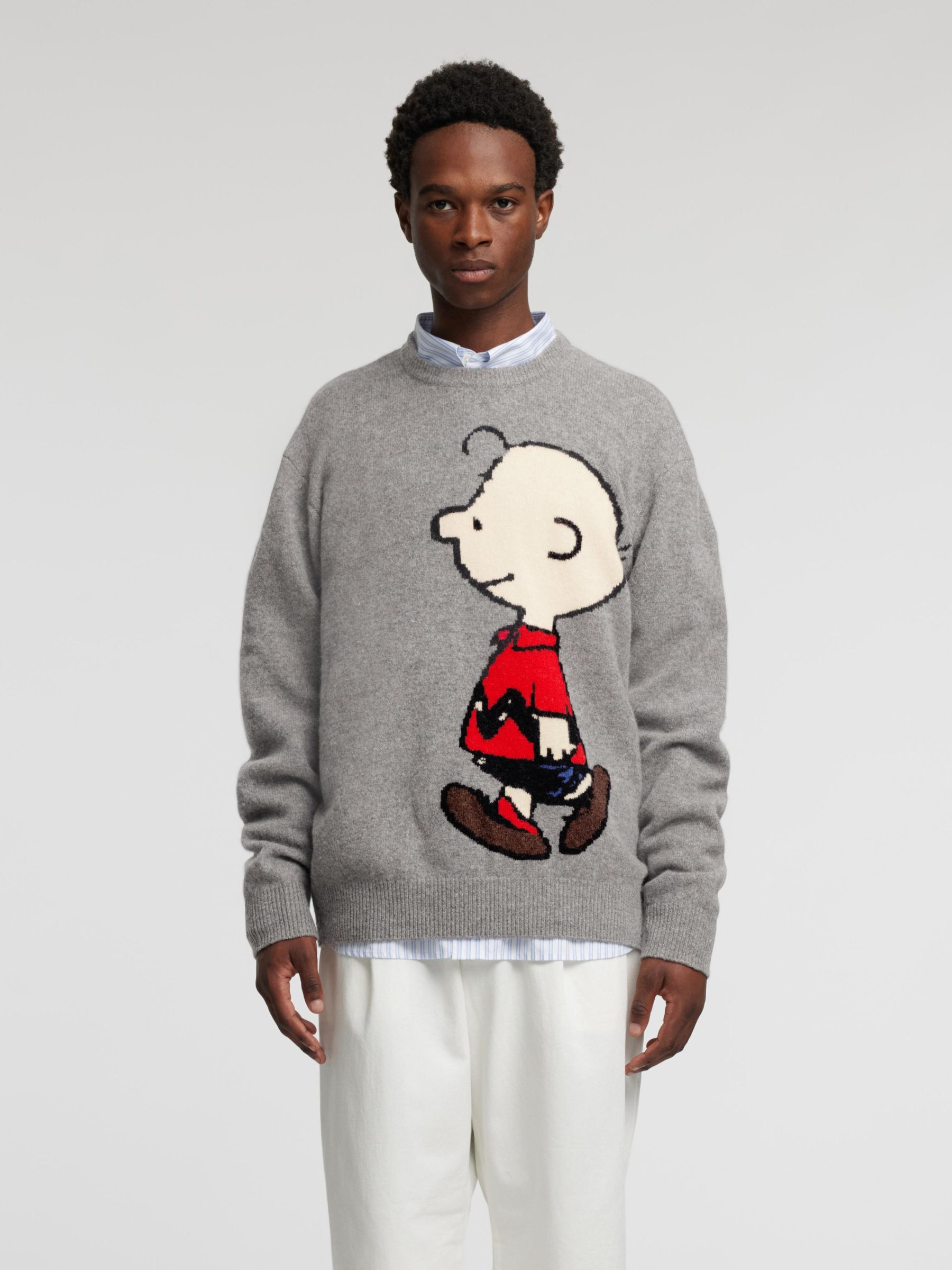 MERINO WOOL PULLOVER Grey ANNARR
