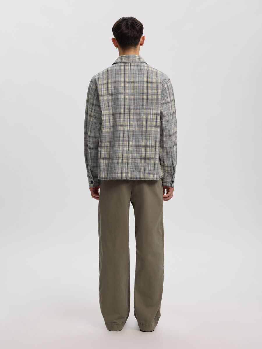 Carousel image - COTTON FLANNEL SHIRT, Chiseled Stone | 4