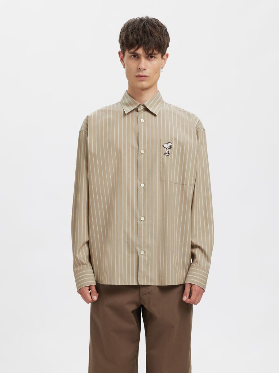 Selected RELAXED FIT SHIRT, Weathered Teak, highres - 16096727_WeatheredTeak_1164285_003.jpg