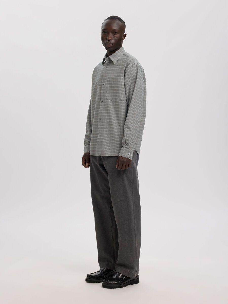 Carousel image - RELAXED FIT LONG SLEEVED SHIRT, Chiseled Stone | 5