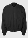Selected SHORT BOMBER JACKET, Jet Black, highres - 16094516_JetBlack_001.jpg