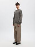 Product image thumbnail - OVERSIZED KNITTED JUMPER, Grey Melange | 5