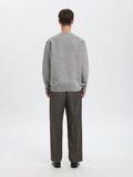 Product image thumbnail - MERINO WOOL PULLOVER, Medium Grey Melange | 4