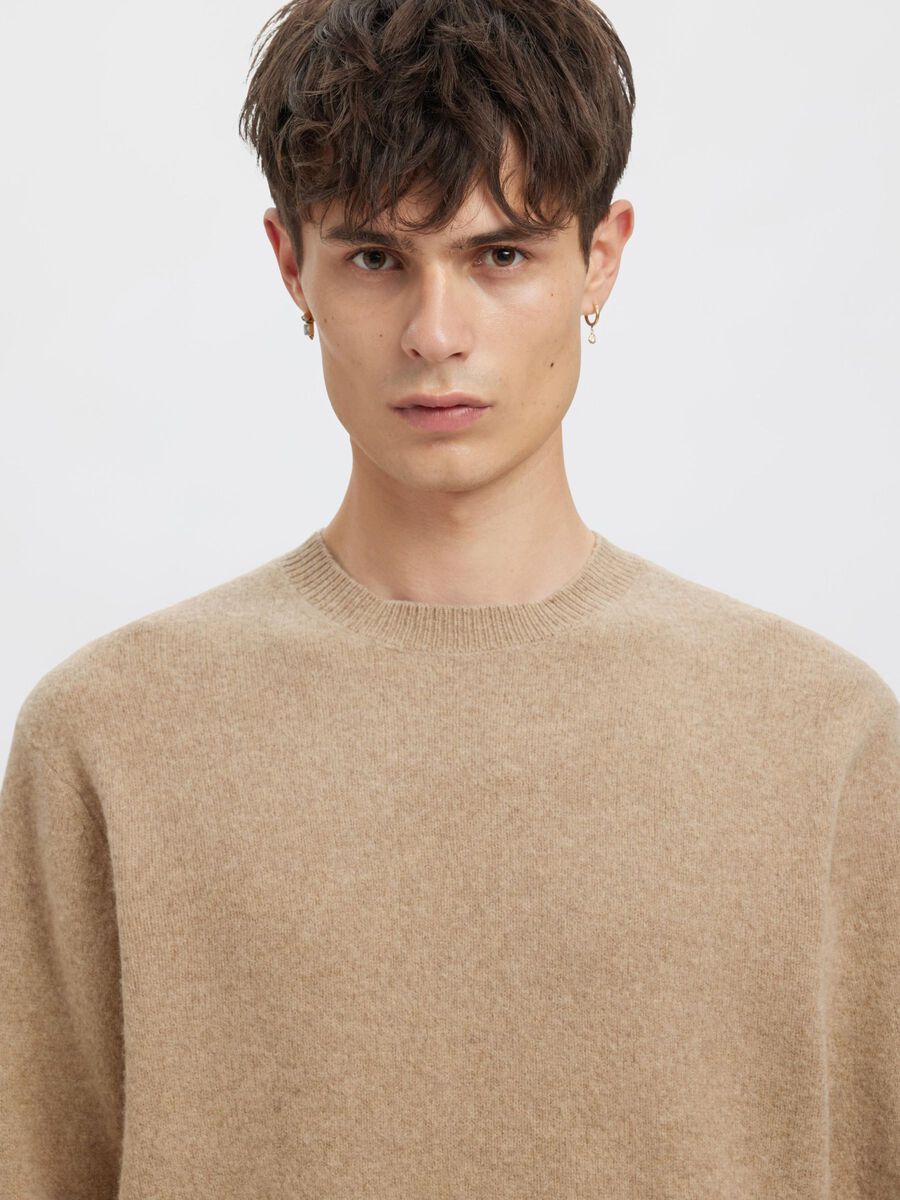 Carousel image - MERINO WOOL PULLOVER, Oatmeal | 7