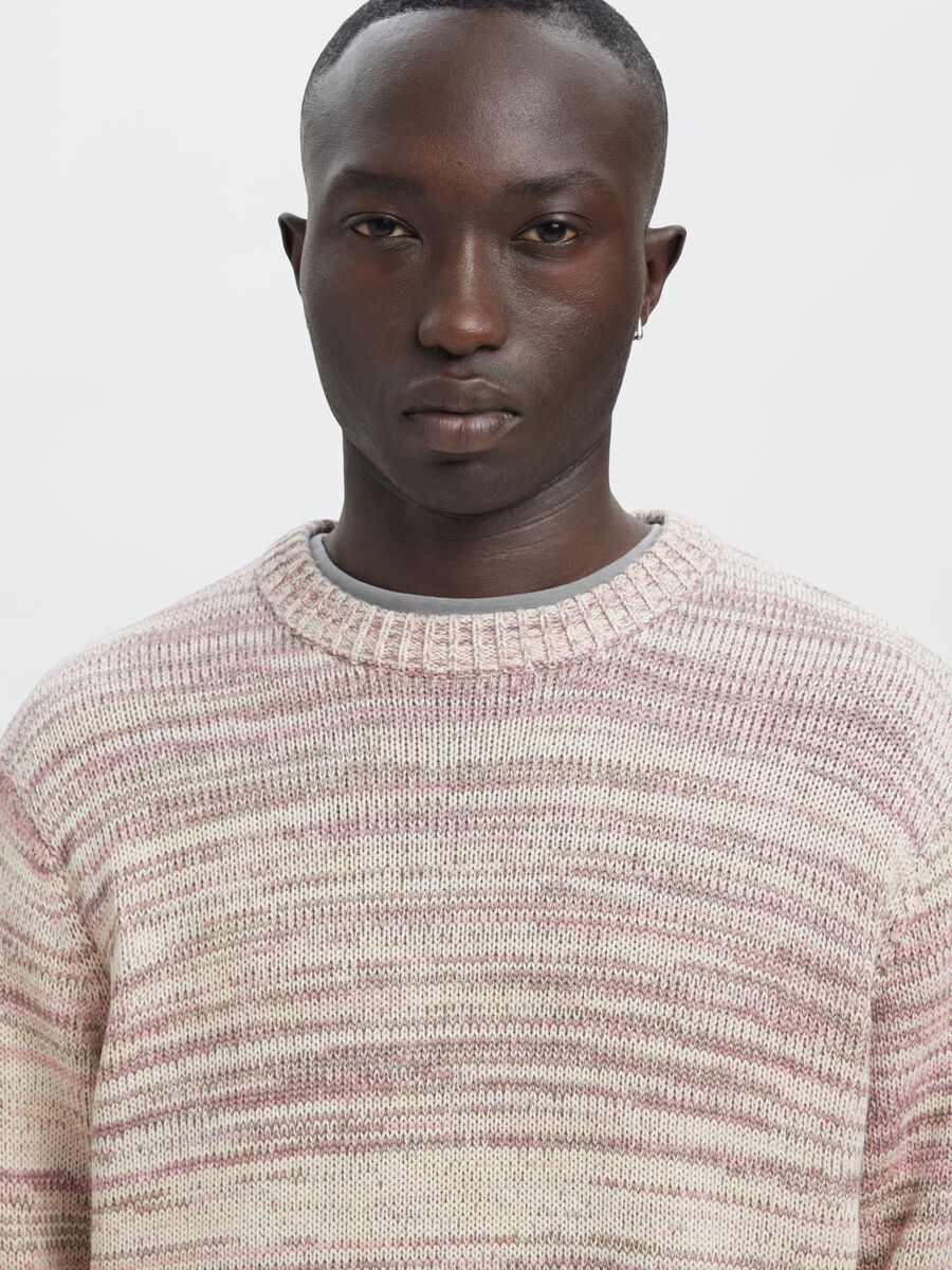 Carousel image - REGULAR FIT KNITTED PULLOVER, Egret | 5