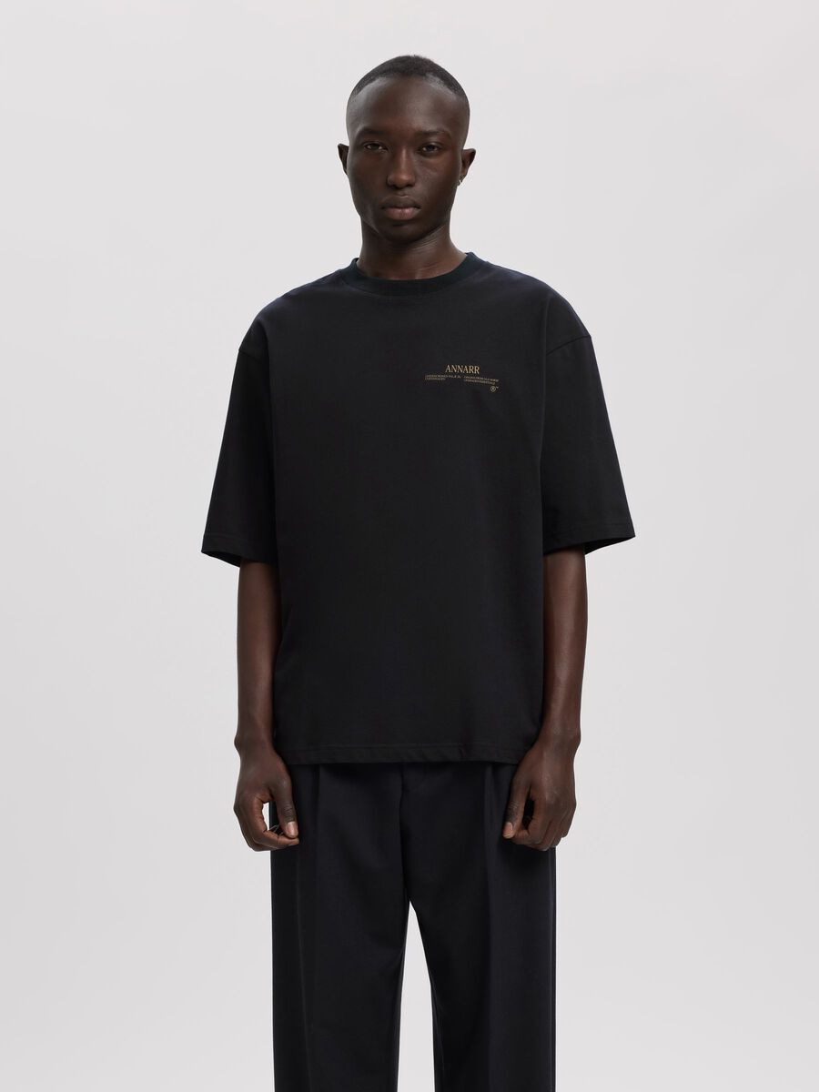 Carousel image - LOOSE FIT  T-SHIRT, Dark Navy | 2