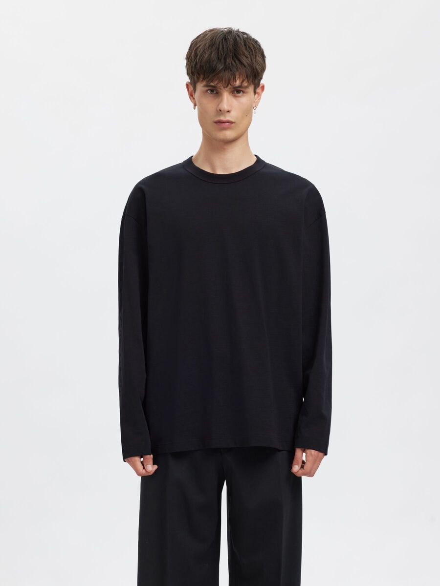 Carousel image - LONG SLEEVED T-SHIRT, Dark Navy | 1