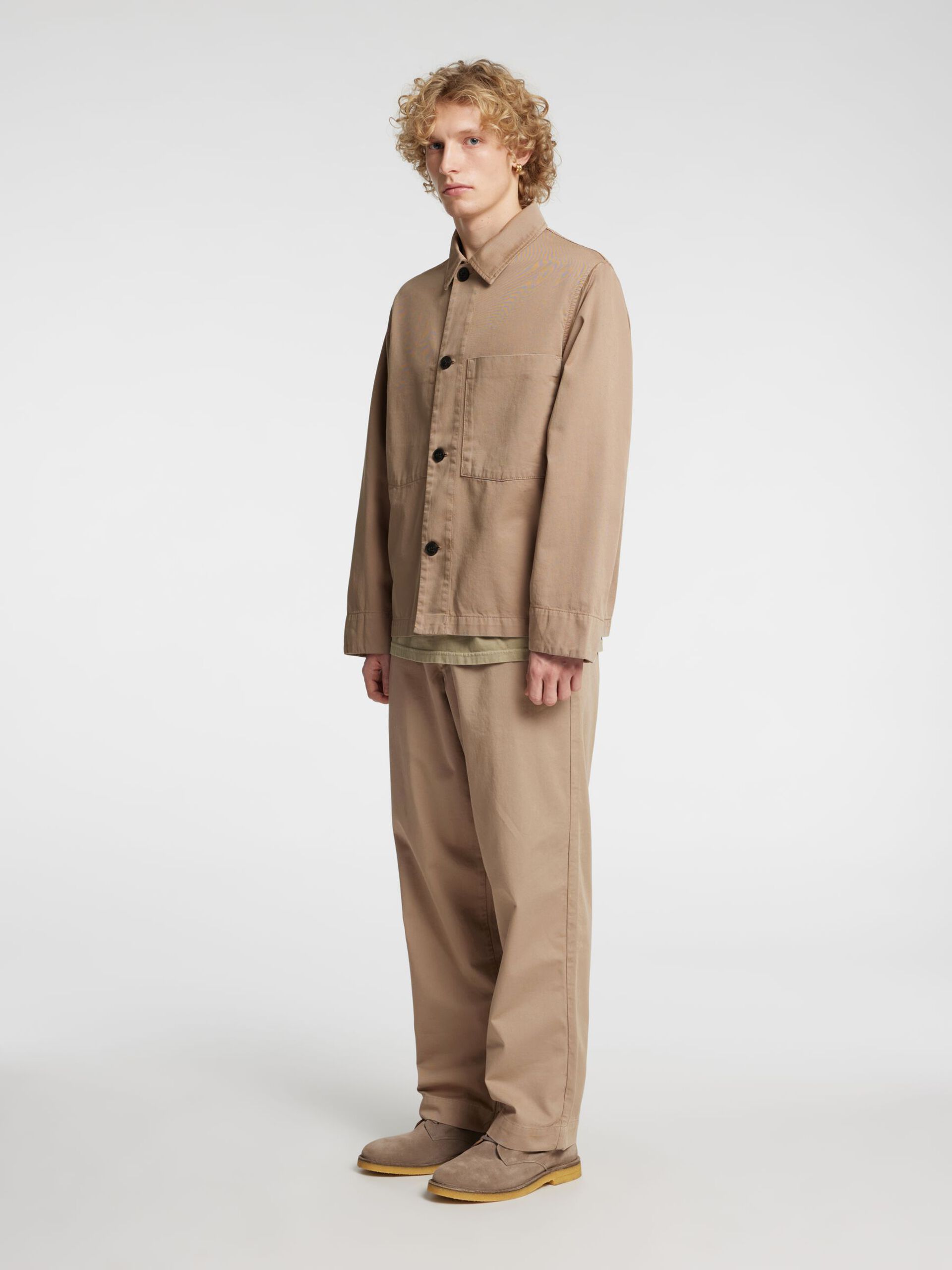 Carousel image - RELAXED FIT OVERSHIRT, Weathered Teak | 5