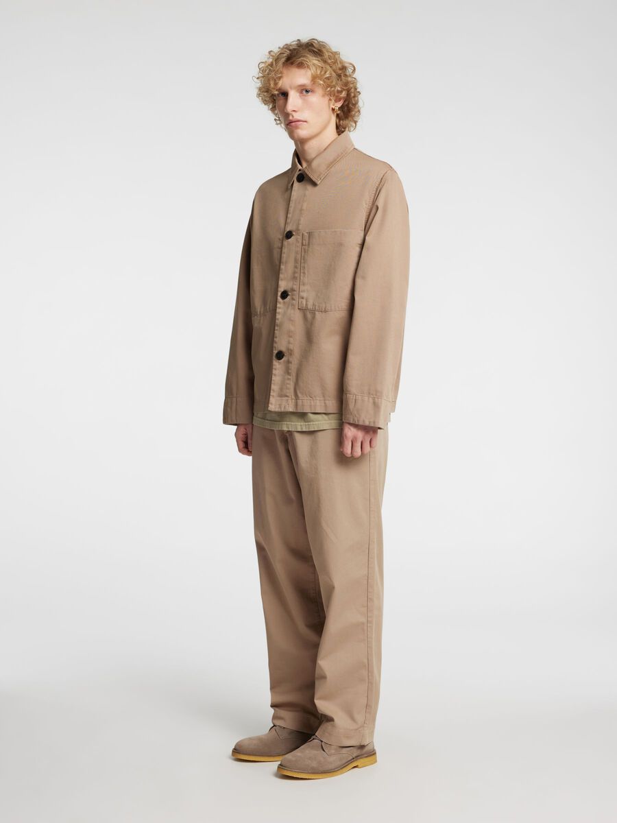 Carousel image - RELAXED FIT OVERSHIRT, Weathered Teak | 5