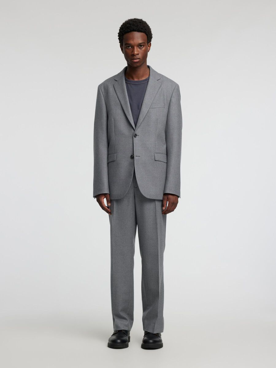 Selected RELAXED FIT WOOL TROUSERS, Medium Grey Melange, highres - 16094617_MediumGreyMelange_005.jpg