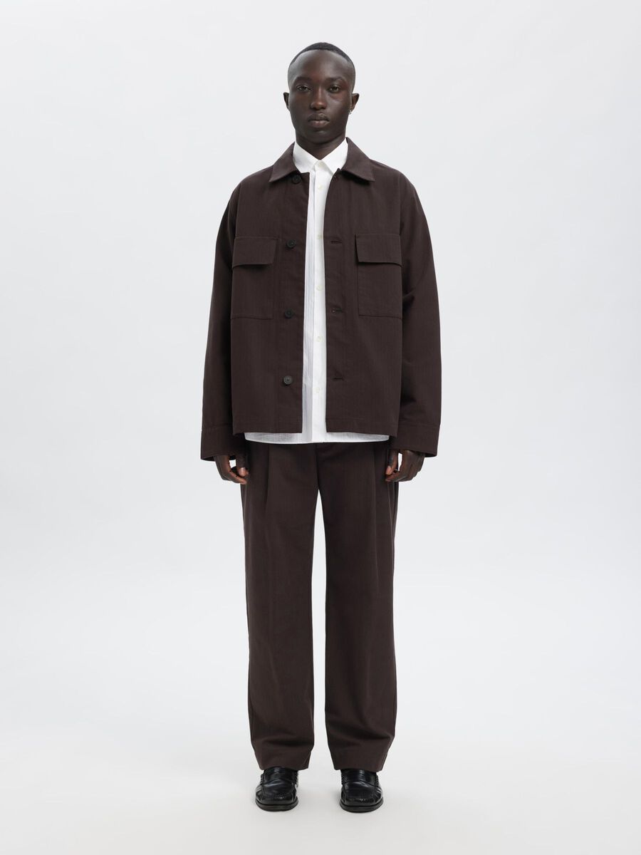 Product tile image - BOXY FIT OVERSHIRT, Chocolate Torte | 16096176_ChocolateTorte_1152736