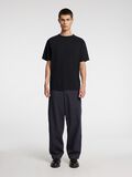 Selected SHORT SLEEVED COTTON T-SHIRT, Forged Iron, highres - 16096871_ForgedIron_005.jpg