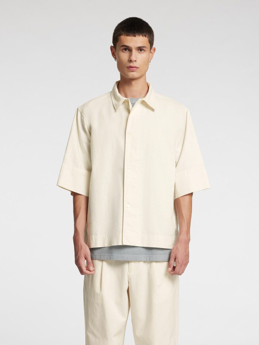 Selected LOOSE FIT SHIRT, Coconut Milk, highres - 16096738_CoconutMilk_003.jpg