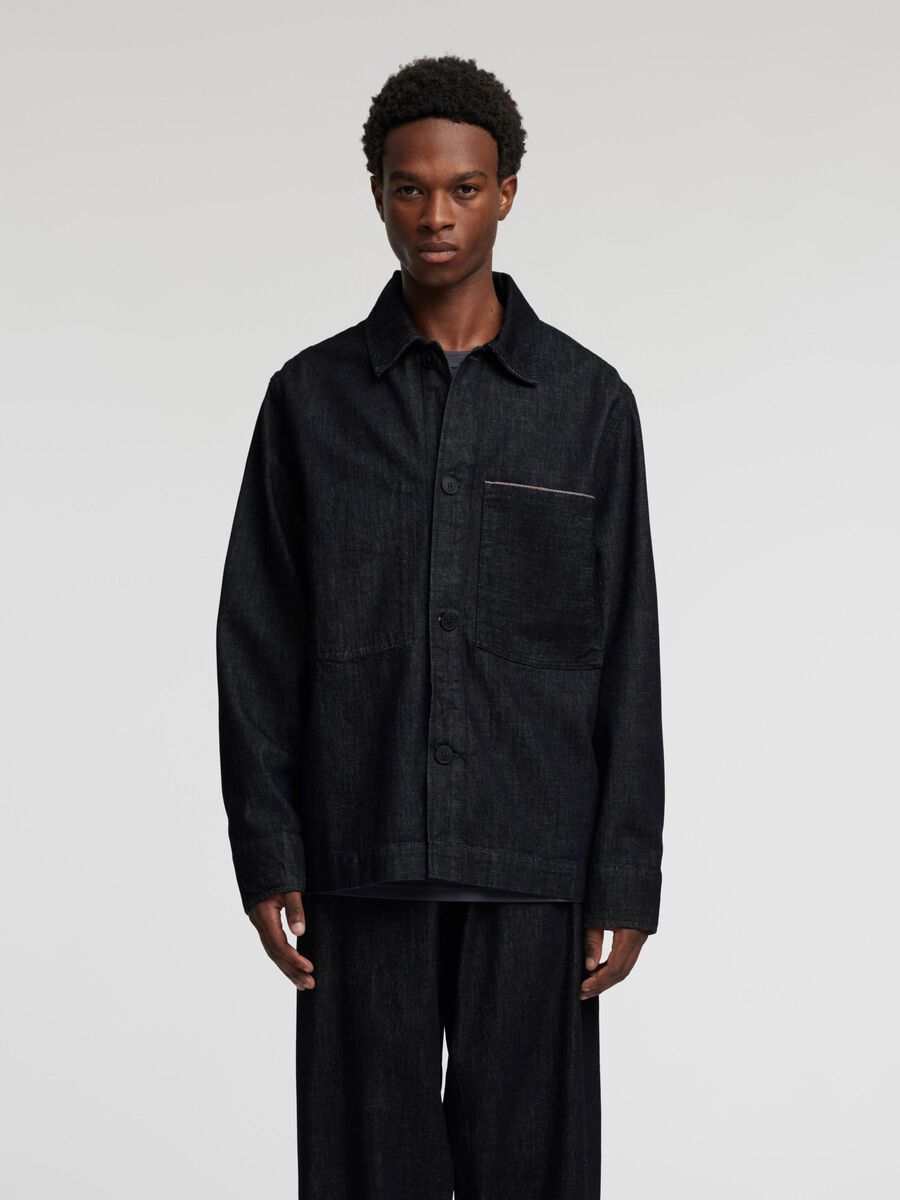 Selected SELVEDGE DENIM OVERSHIRT, Blue Denim, highres - 16094954_BlueDenim_003.jpg