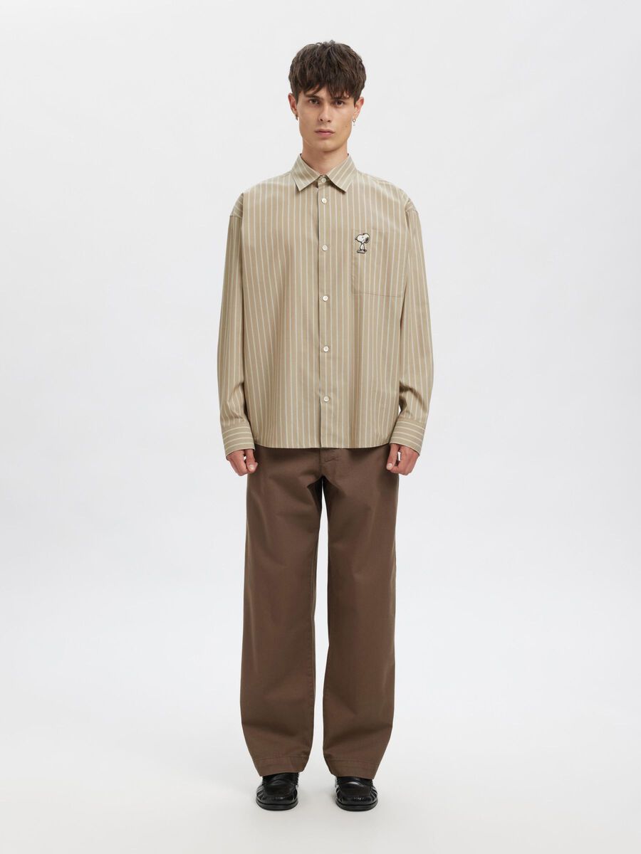 Selected RELAXED FIT SHIRT, Weathered Teak, highres - 16096727_WeatheredTeak_1164285_005.jpg